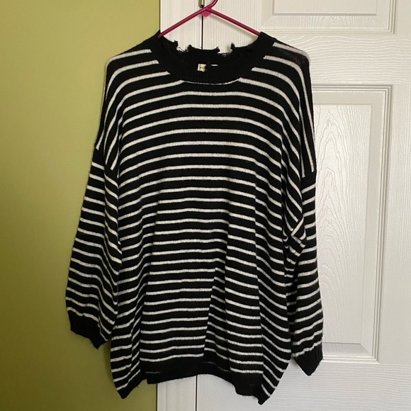 Free People Sweaters - Oversized Distressed Sweater